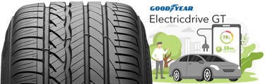 Goodyear Electricdrive GT tire infographic close up of tread