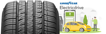 Goodyear Electricdrive tire infographic close up of tread