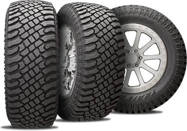 Atturo Trail Blade X/T tire with three view angles