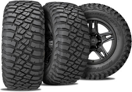 bfgoodrich mud terrain ta km3 with three view angles