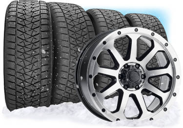 Bridgestone Blizzak DM-V2 and American Outlaw Gun Slinger wheel and tire package