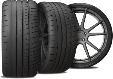 Bridgestone Potenza Race tire with 3-view angles
