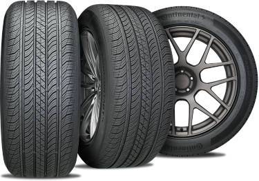 Continental Pro Contact TX with three view angles for Nissan Altima
