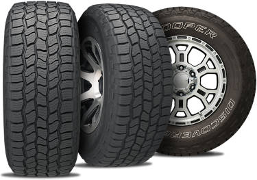 Cooper Discoverer AT3 4s tire with 3 view angles