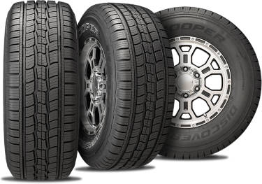 Cooper Discoverer HTP II tire with 3 view angles