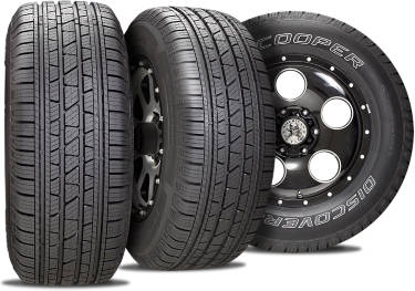 Cooper Discoverer SRX tire with three view angles