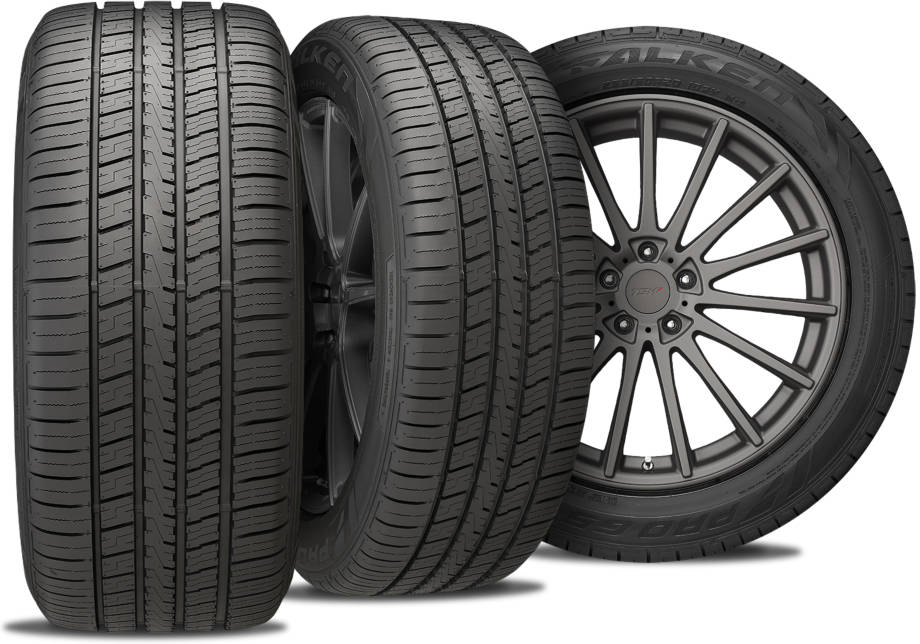 Falken Pro G5 with three view angles for Subaru Forester