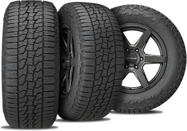 Falken Wildpeak A/T Trail tire with 3-view angles