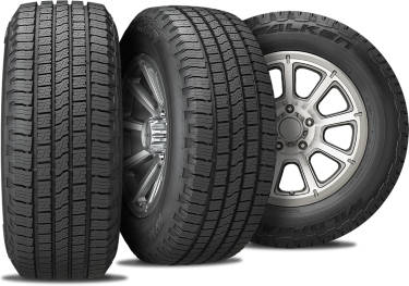 Falken Wildpeak H/T02 HD tire with 3-view angles