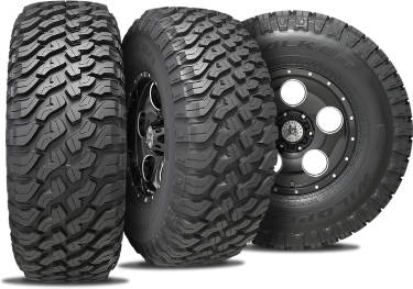 Falken Wildpeak MT01 tire with 3-view angles