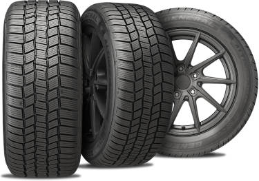 General Altimax 365AW tire with three view angles