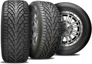 General Grabber UHP tire with 3 view angles