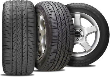 Goodyear Eagle LS tire with three view angles