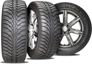 Goodyear Ultra Grip Ice WRT tire with three view angles