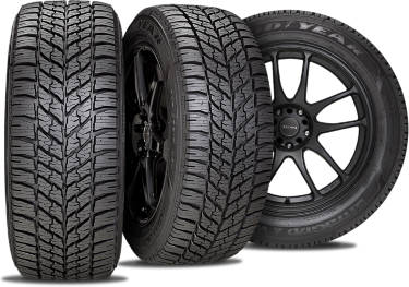 Goodyear Ultra grip Winter tire with three view angles