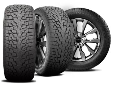 GT Radial Icepro 3 Studdable tire with three view angles
