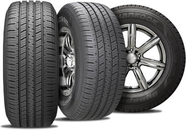 Hankook Dynapro HT RH12 tire with three view angles