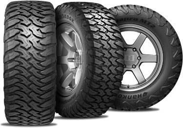 Hankook Dynapro MT2 RT05 tire with three view angles