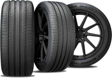 Pirelli P Zero AS Plus ELECT tire with three view angles