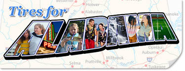 best tires for Alabama, map of Alabama