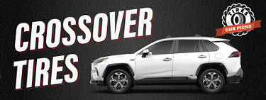 Side profile of a Toyota RAV4 crossover - best crossover tires