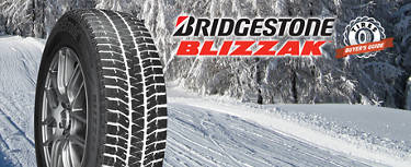 Bridgestone Blizzak rolling down a snowy road - Bridgestone Blizzak Buyer's Guide