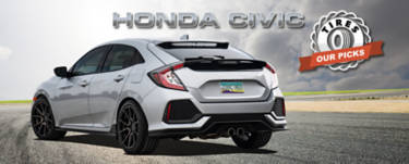 Silver Honda civic best tires