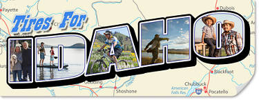 Best Tires for Idaho, map of Idaho