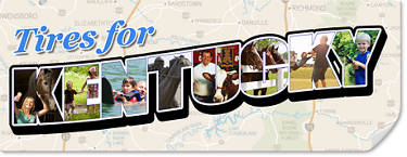 Best Tires for Kentucky, map of Kentucky