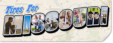 Best Tires for Missouri, map of Missouri