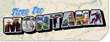 Best Tires for Montana, map of Montana