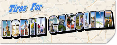 Best Tires for North Carolina, map of North Carolina