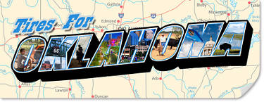Best Tires for Oklahoma, map of Oklahoma