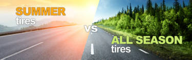 Summer tires vs Spring tires - two roads with different weather