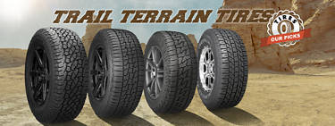 5 tires on a trail: trail terrain tires
