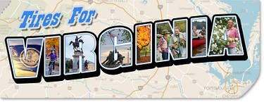Best Tires for Virginia, map