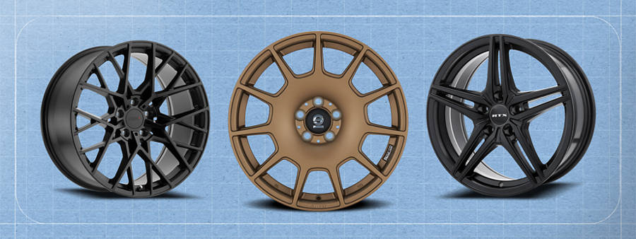 3 wheels side by side