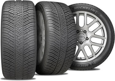 Michelin Latitude Alpin LA2 snow tire with three view angles