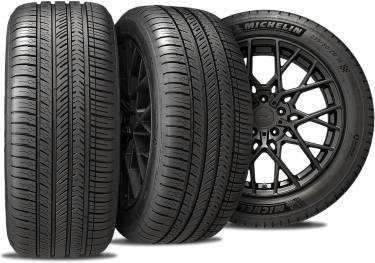 Michelin Pilot Sport All-Season 4 tire with three view angles
