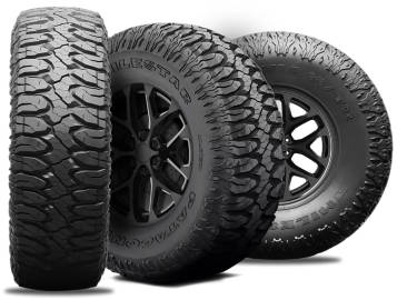 Milestar Patagonia M/T 02 tire with three view angles