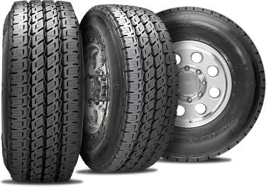 Nitto Dura Grappler tire with three view angles