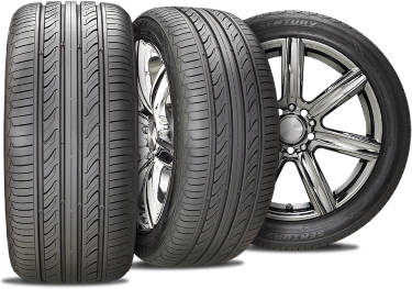 Sentury UHP tire with three view angles