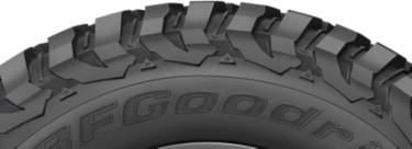 BFGoodrich Mud Terrain TA KM3 tire sidewall design