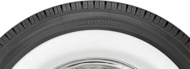 Coker Classic tire with white sidewall