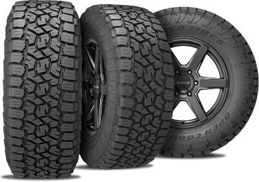 Toyo Open Country AT III tires 3 view angles