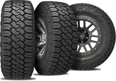 Toyo Open Country C/T tire with three view angles