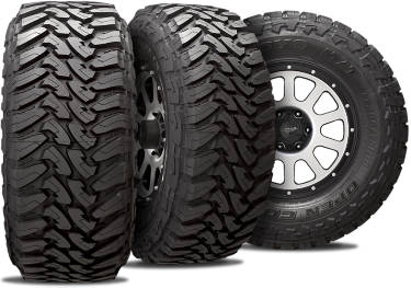 Toyo Open Country MT tire with three view angles