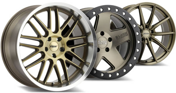 Assortment of bronze wheels