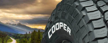 Cooper AT3 raised white lettering tires