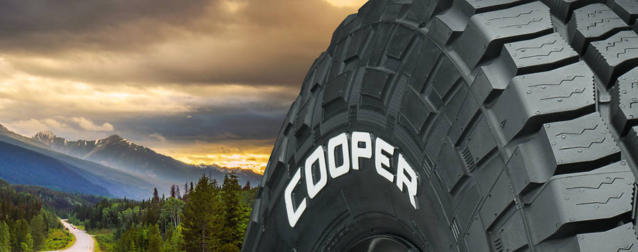 Cooper AT3 raised white lettering tires